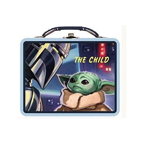 baby yoda metal lunch box|Baby Yoda school supplies.